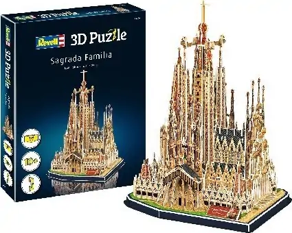 Revell 3D Puzzle - Sagrada Familia - 194 Brikker - 33 CM 4 Revell 3D Puzzle - Sagrada Familia - 194 Brikker - 33 CM - Billede 4