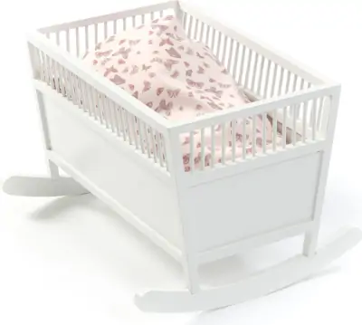 Smallstuff Dukkeseng / Dukkevugge - Rosaline - Hvid 1 Smallstuff Dukkeseng / Dukkevugge - Rosaline - Hvid