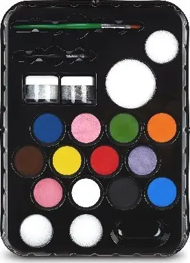 Snazaroo - Ansigtsmaling Sæt Med 20 Farver Og Idéhæfte 2 Snazaroo - Ansigtsmaling Sæt Med 20 Farver Og Idéhæfte - Billede 2