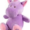 Enhjørning Flodhest Bamse - Soft Buddies - Lilla - 30 CM