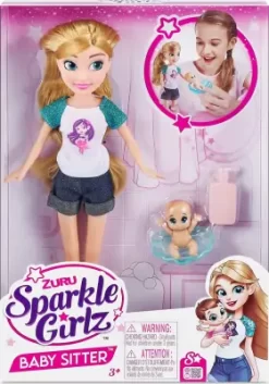 Zuru Sparkle Girlz Dukke - Babysitter Sæt