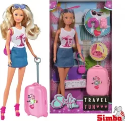 Steffi Love Dukke - Langt Hår, Kuffert Og Tilbehør