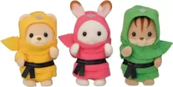 Sylvanian Families Figurer - Baby Ninja Trio - Limited Edition - 5616