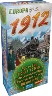 Ticket To Ride Brætspil - Europa 1912 Udvidelsespakke