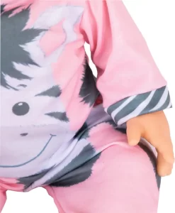 Tiny Treasure Dukke - Blond Hår Med Zebra Tøjsæt -Legetøjsverden tiny treasure blond dukke med zebra toej 539434 3