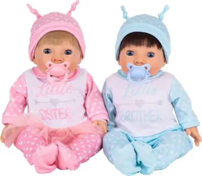 Tiny Treasures - Dukke Tvillinger - Bror Og Søster 1 Tiny Treasures - Dukke Tvillinger - Bror Og Søster