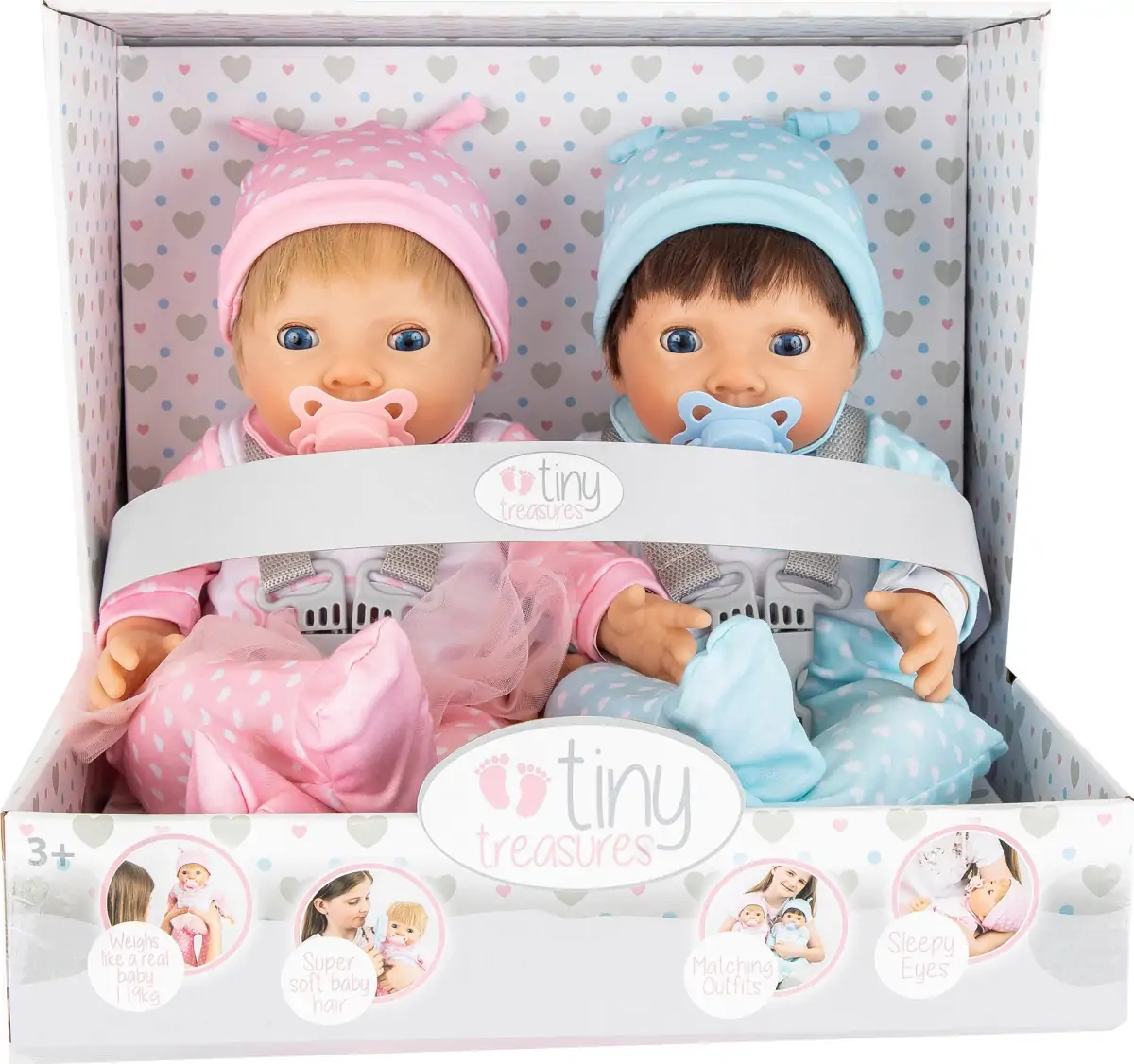 Tiny Treasures - Dukke Tvillinger - Bror Og Søster 3 Tiny Treasures - Dukke Tvillinger - Bror Og Søster - Billede 3