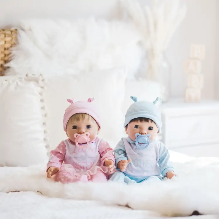 Tiny Treasures - Dukke Tvillinger - Bror Og Søster 4 Tiny Treasures - Dukke Tvillinger - Bror Og Søster - Billede 4