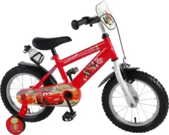 Disney Cars Volare - Drenge Cykel Med Støttehjul - Disney Biler - 14" Tommer - Rød