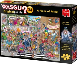 Wasgij - Original 34 Puslespil - 1000 Brikker - A Piece Of Pride! -Legetøjsverden wasgij original 34 a piece of pride 1000 brikker 602297 2