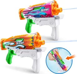 Zuru X-Shot - Fast Fill Vandgeværer - 2 Stk -Legetøjsverden x shot water fast fill skins hyperload water blaster 2 pack 596858 6